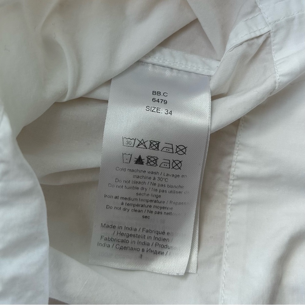 GANNI WHITE BOW BLOUSE - Picture 7 of 7